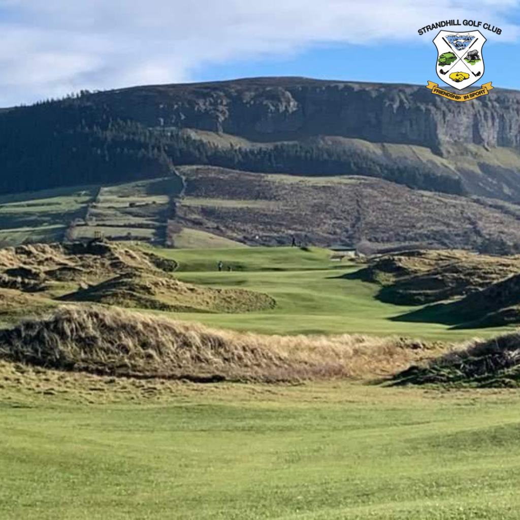 fairway with scenic mountains in the background