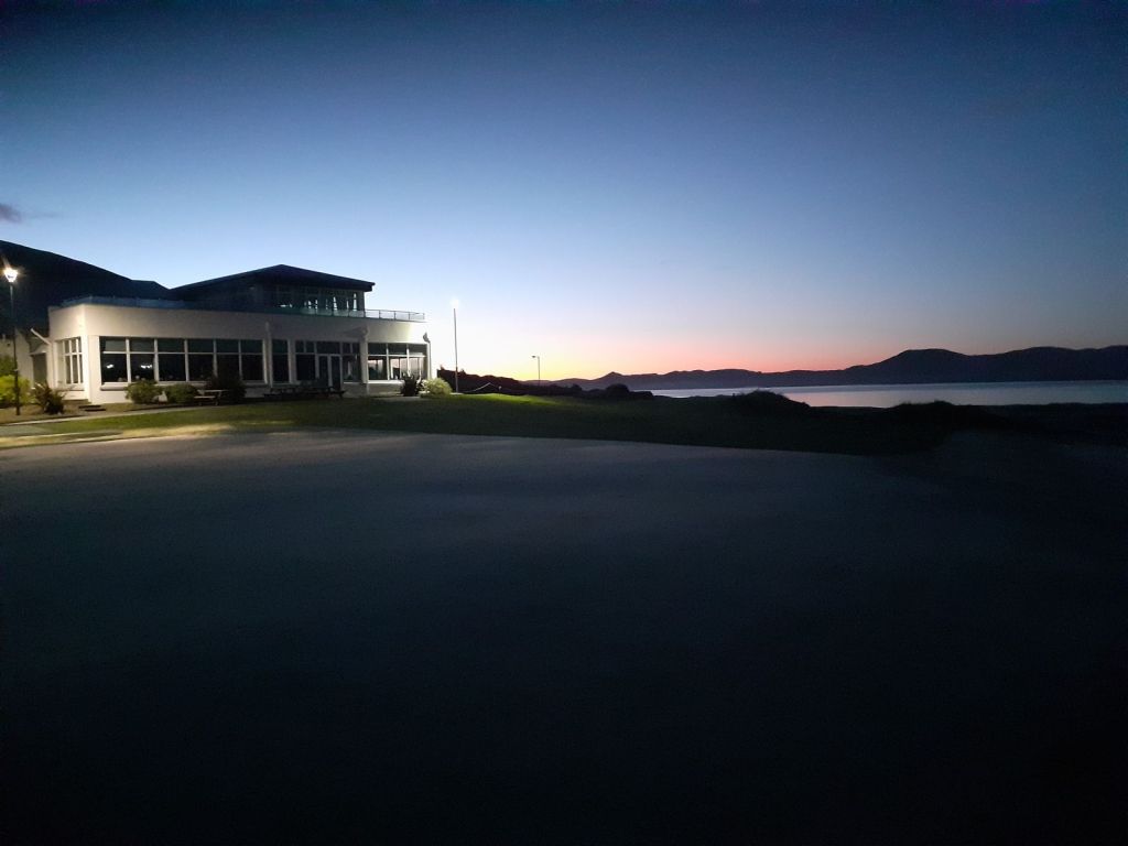 clubhouse at dusk