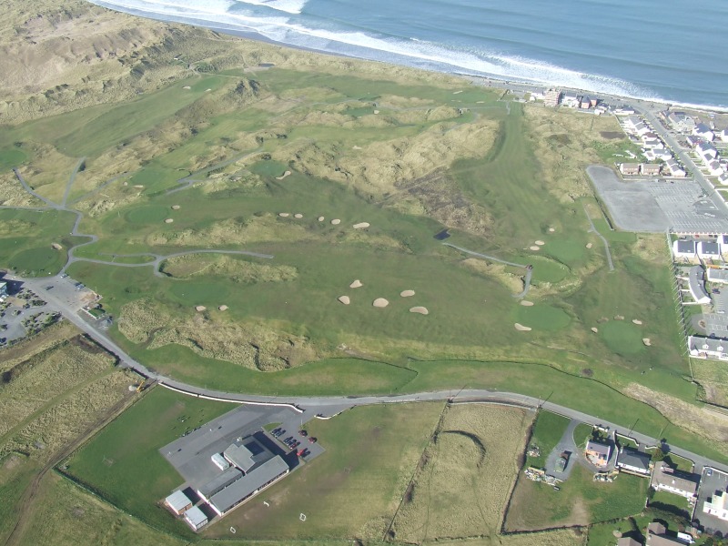 overhead view of the course