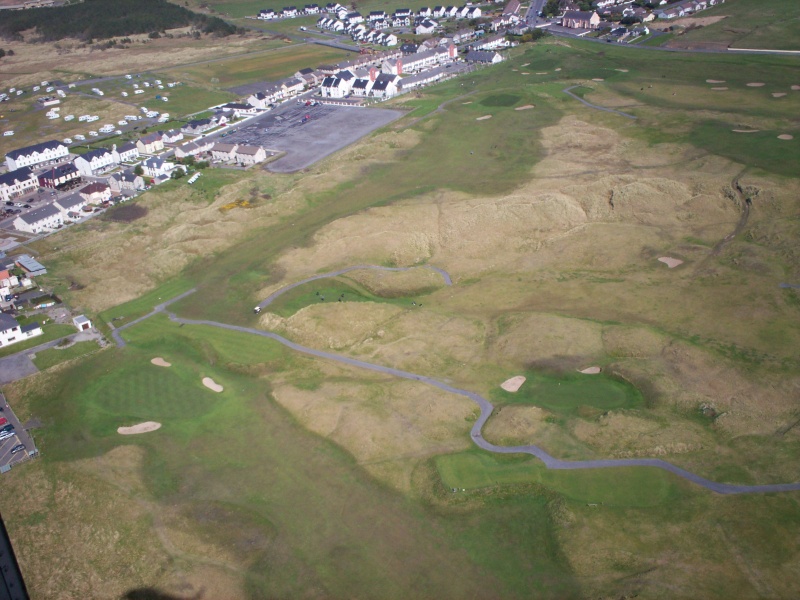 overhead view of the course