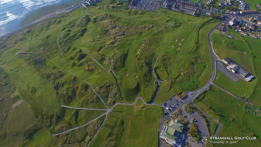 overhead view of the course