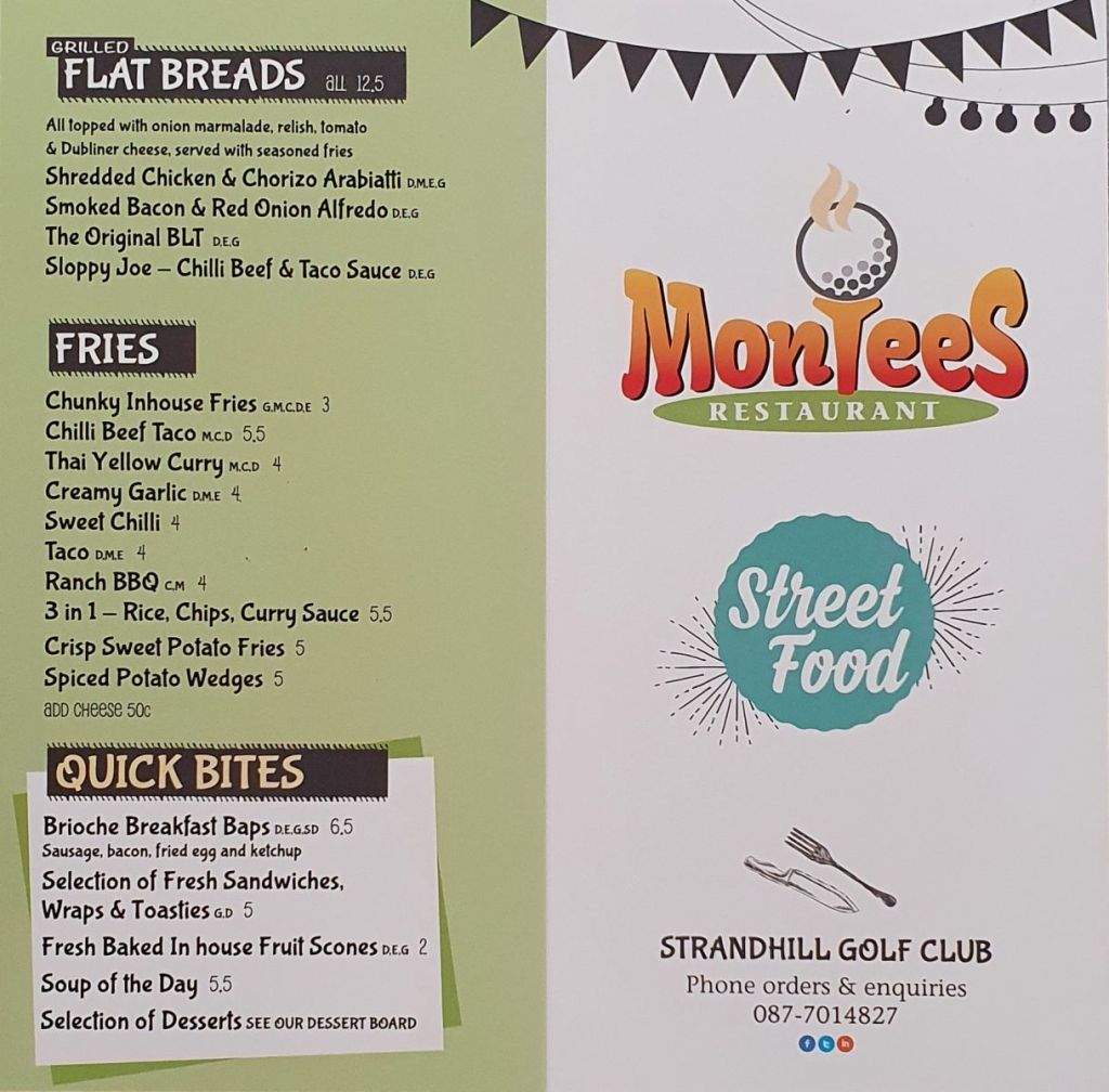 Montees Menu page 1