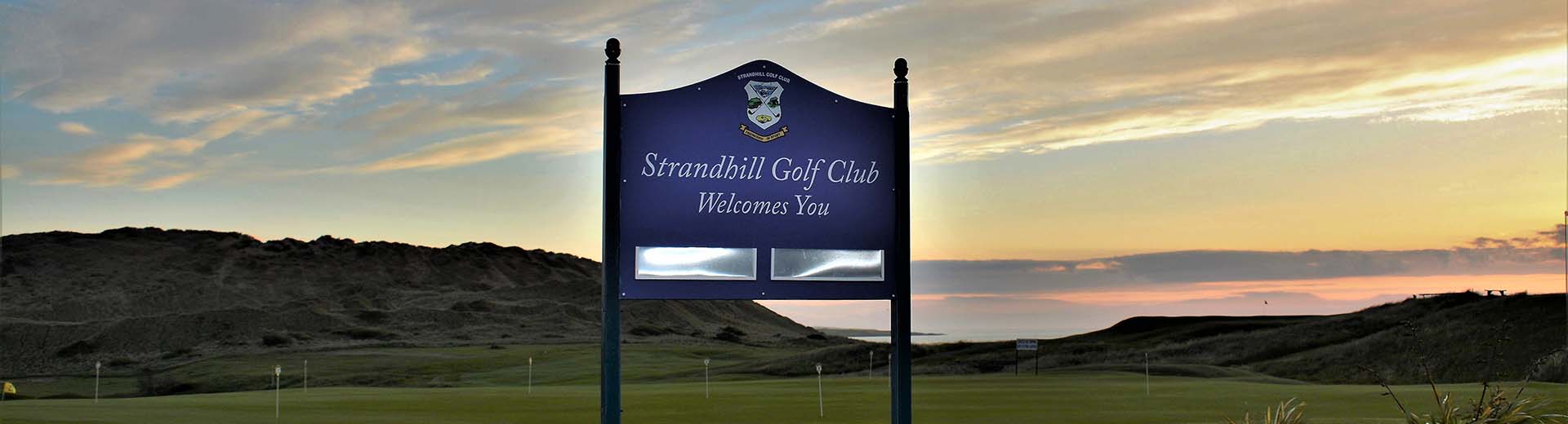Strandhill Golf Club welcome sign