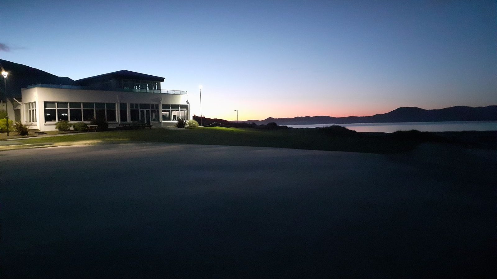 clubhouse at dusk